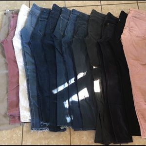 13 pair of jeans